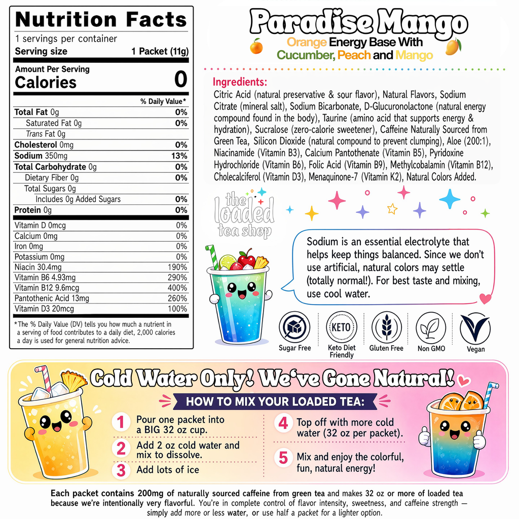 Paradise Mango loaded tea