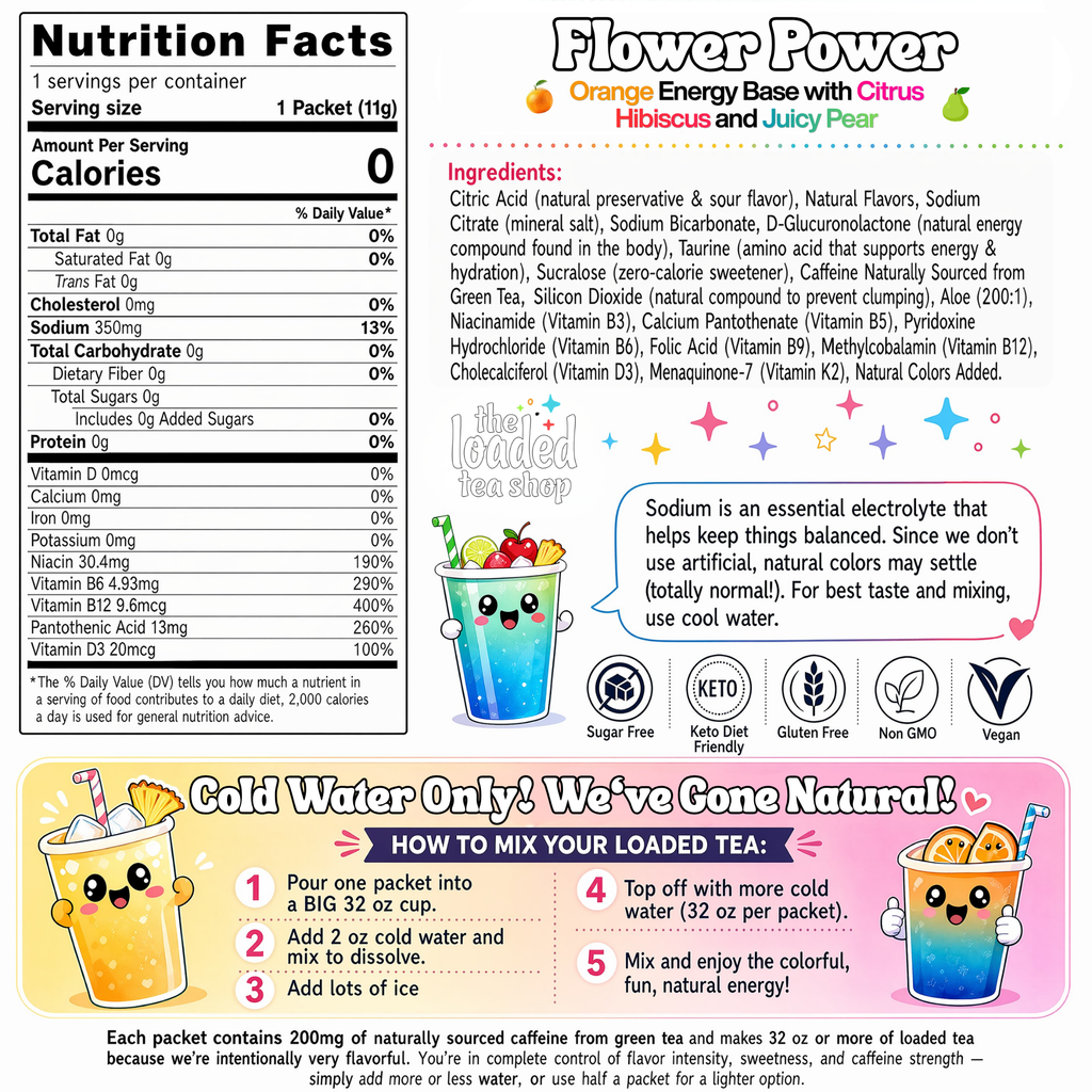 Flower Power loaded tea
