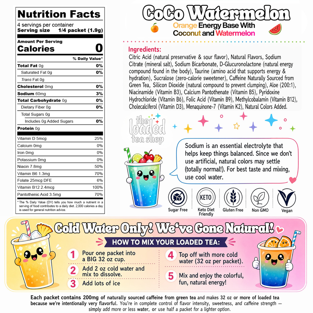 Coco Watermelon loaded tea