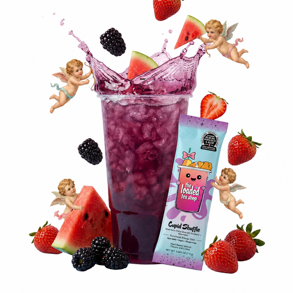 Cupid Shuffle loaded tea collagen + protein energy drink mix packet
