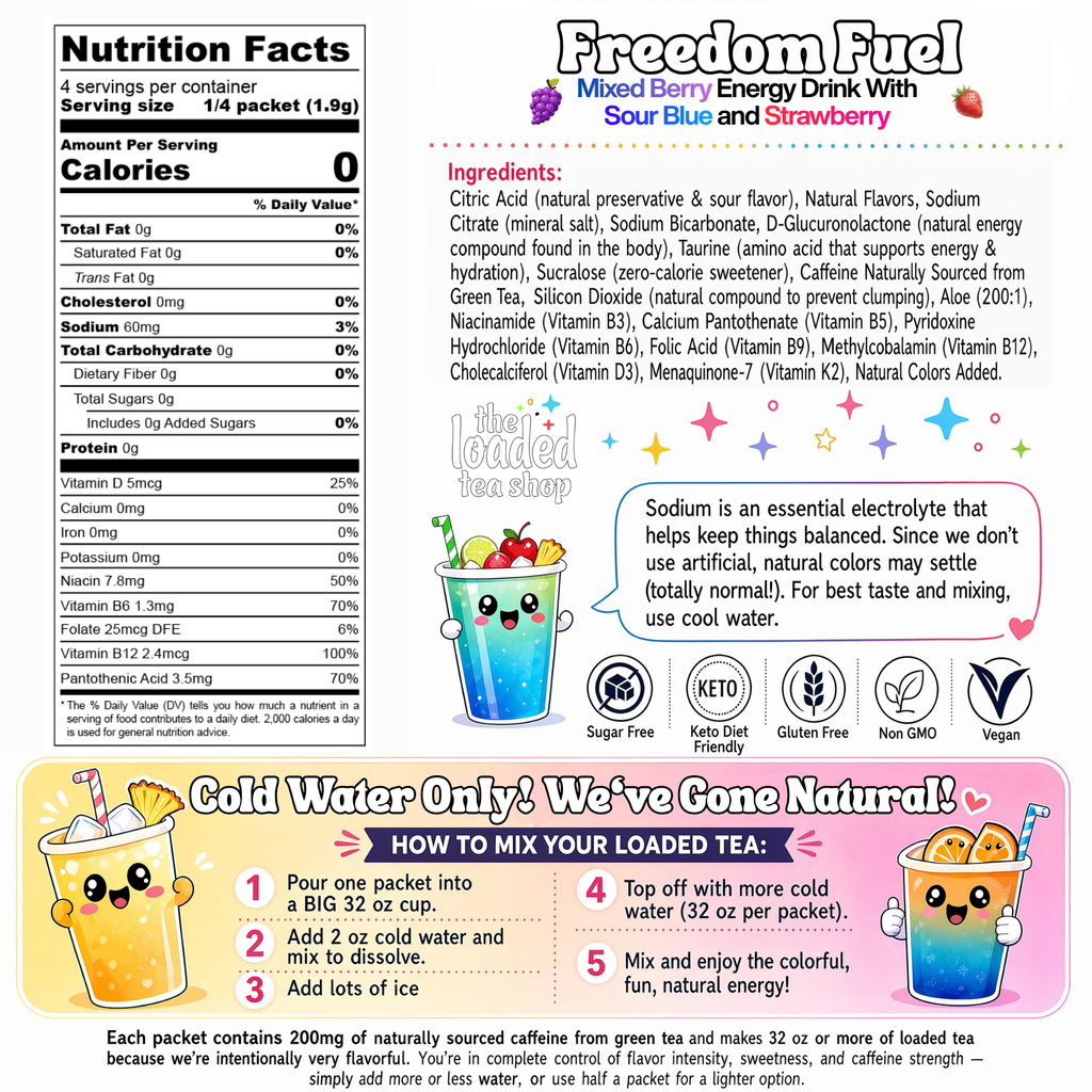 Freedom Fuel loaded tea