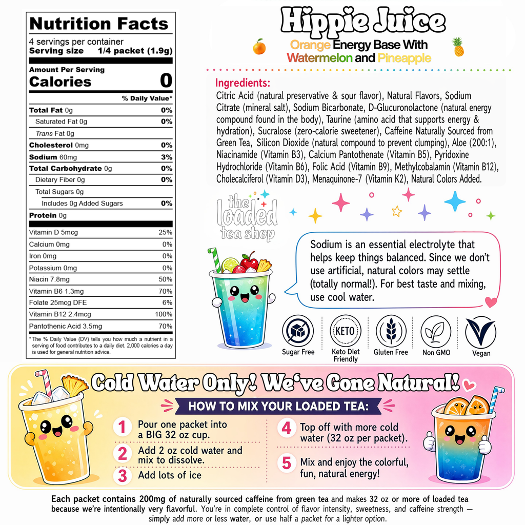 Hippie Juice loaded tea