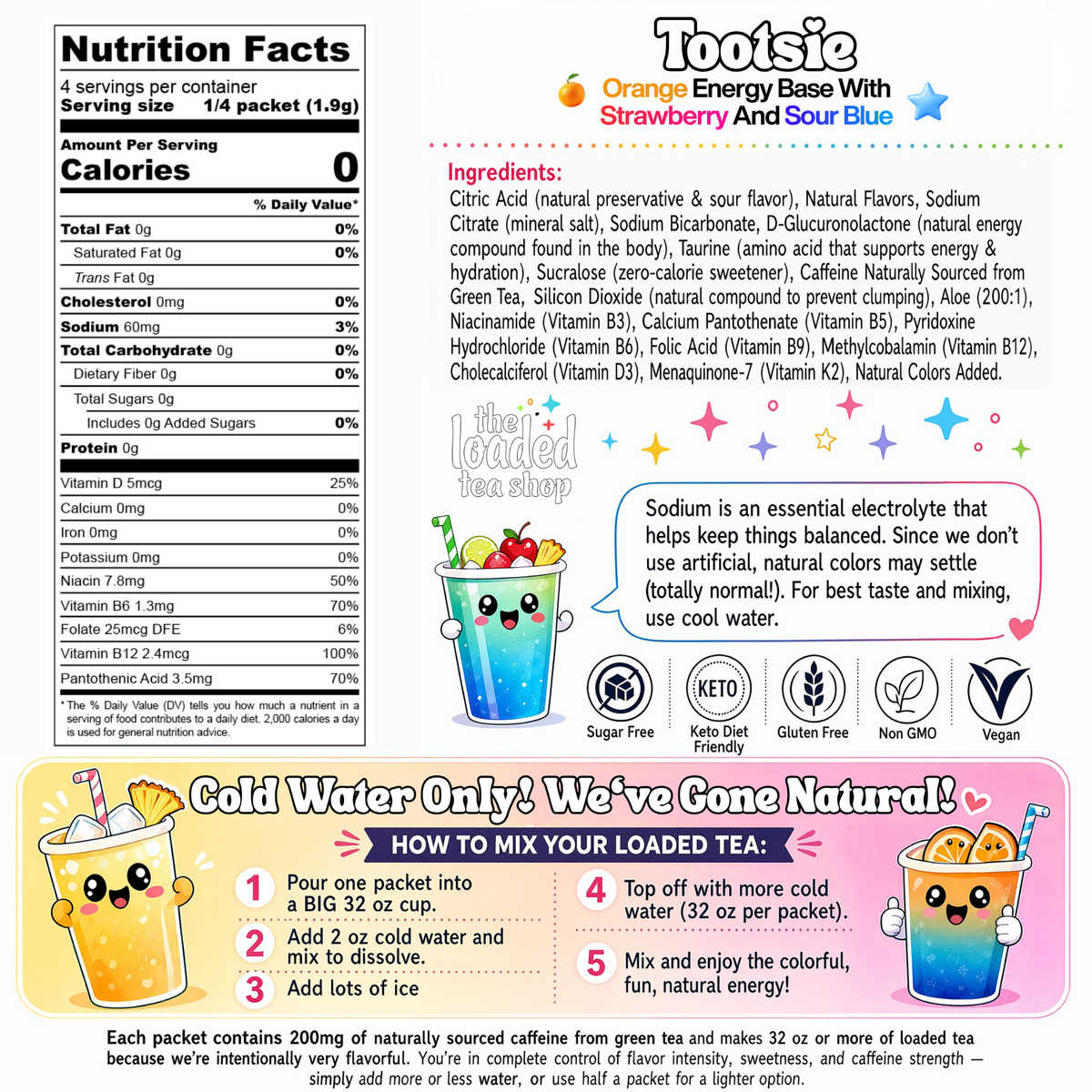 Tootsie loaded tea